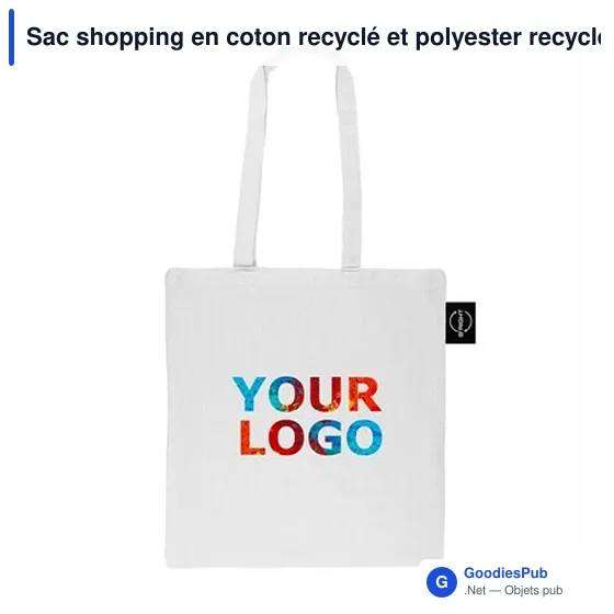 Sac shopping en coton recyclé et polyester recyclé B'RIGHT | Porter - Image 8