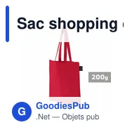 Sac shopping en coton recyclé et polyester recyclé B'RIGHT | Porter - Miniature 9