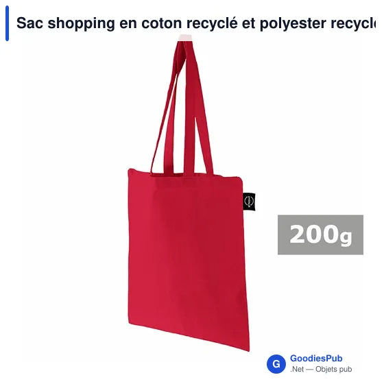Sac shopping en coton recyclé et polyester recyclé B'RIGHT | Porter - Image 9