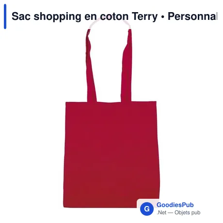 Sac shopping en coton Terry