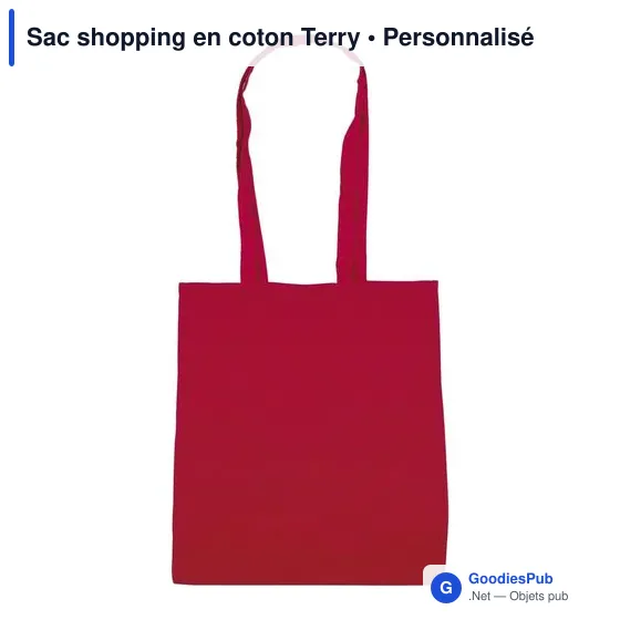 Sac shopping en coton Terry - Image 1