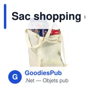 Sac shopping en coton Terry - Miniature 4