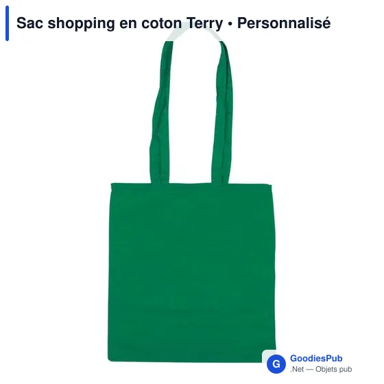 Sac shopping en coton Terry - Image 5