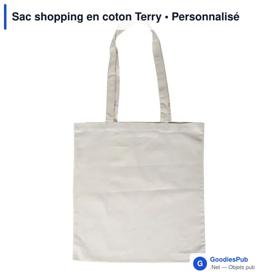 Sac shopping en coton Terry - Image 7