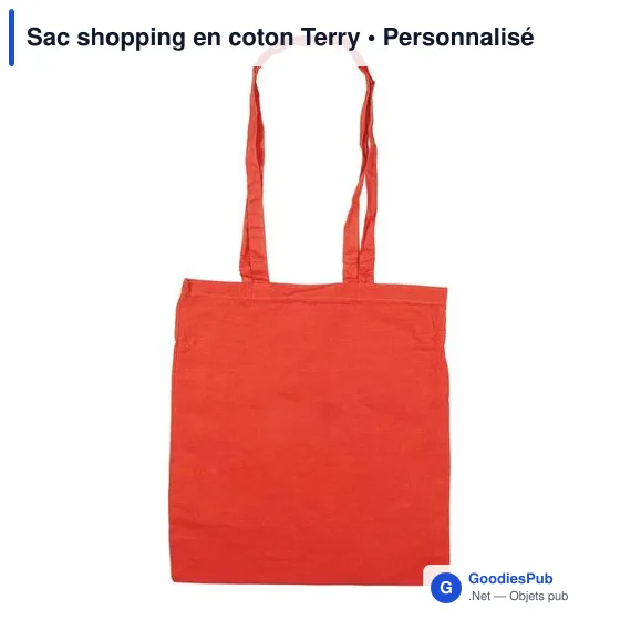 Sac shopping en coton Terry - Image 9