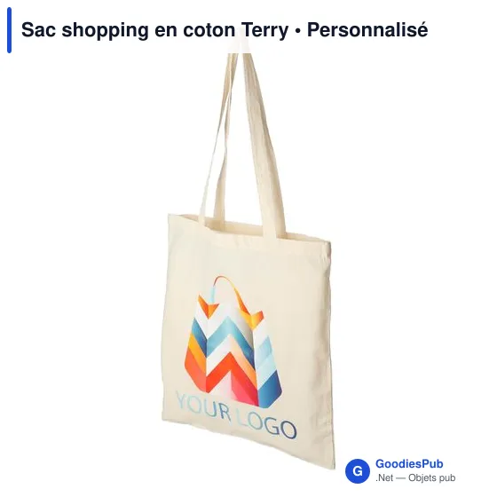 Sac shopping en coton Terry - Image 10