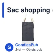 Sac shopping en denim personnalisable avec logo - Gretchen - Miniature 3