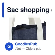 Sac shopping en denim personnalisable avec logo - Gretchen - Miniature 7