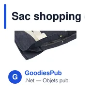 Sac shopping en denim personnalisable avec logo - Gretchen - Miniature 8