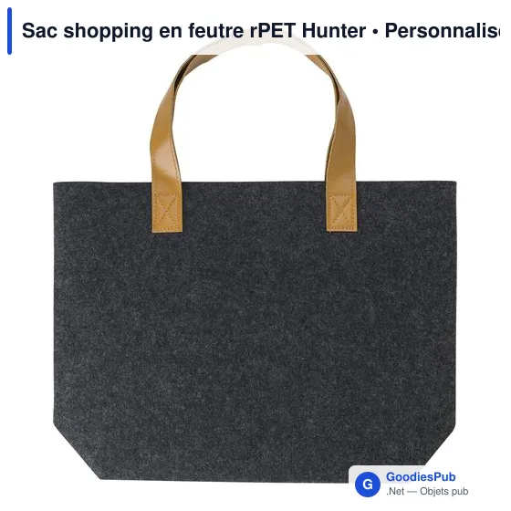 Sac shopping en feutre rPET Hunter - Image 1
