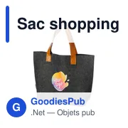 Sac shopping en feutre rPET Hunter - Miniature 2