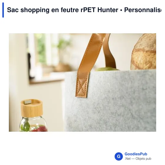 Sac shopping en feutre rPET Hunter - Image 6