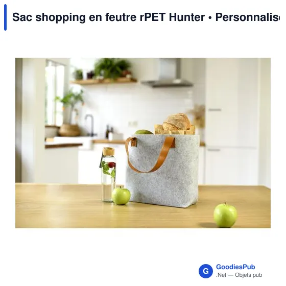 Sac shopping en feutre rPET Hunter - Image 7