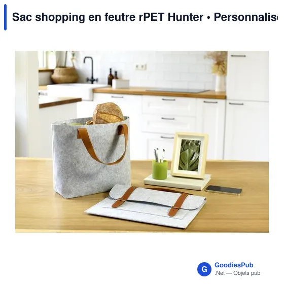 Sac shopping en feutre rPET Hunter - Image 8