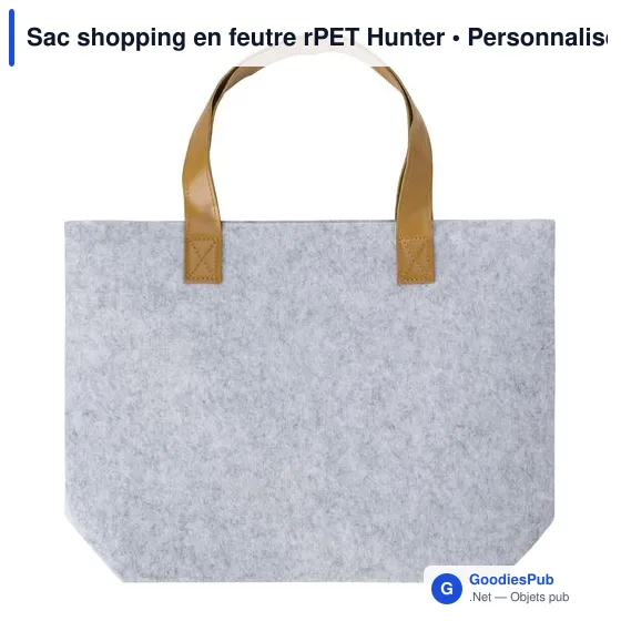 Sac shopping en feutre rPET Hunter - Image 9