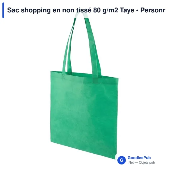 Sac shopping en non tissé 80 g/m2 Taye - Image 2