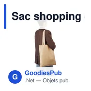 Sac shopping en non tissé 80 g/m2 Taye - Miniature 11