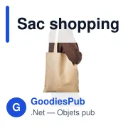 Sac shopping en non tissé 80 g/m2 Taye - Miniature 4
