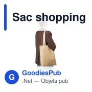 Sac shopping en non tissé 80 g/m2 Taye - Miniature 5