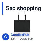 Sac shopping en non tissé 80 g/m2 Taye - Miniature 7