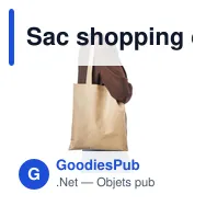 Sac shopping en non tissé 80 g/m2 Taye - Miniature 10