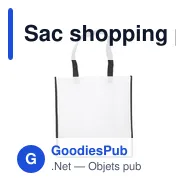 Sac shopping personnalisable en non-tissé avec logo - Avi - Miniature 2