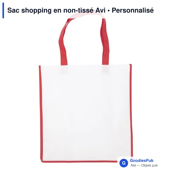Sac shopping personnalisable en non-tissé avec logo - Avi - Image 11