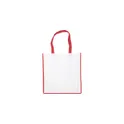 Variante rouge - Sac shopping personnalisable en non-tissé avec logo - Avi