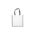 Variante noir - Sac shopping personnalisable en non-tissé avec logo - Avi