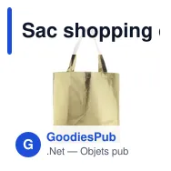 Sac shopping en non-tissé laminé Johnathan - Miniature 1