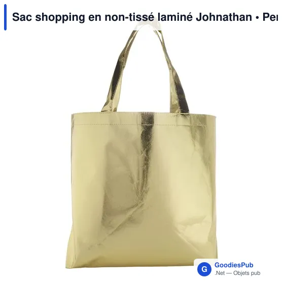 Sac shopping en non-tissé laminé Johnathan - Image 1