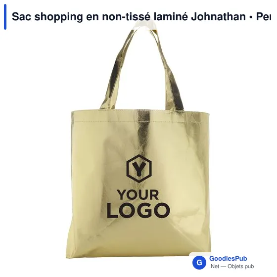 Sac shopping en non-tissé laminé Johnathan - Image 3