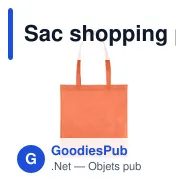 Sac shopping personnalisable en non-tissé recyclé Talisa avec logo - Miniature 11