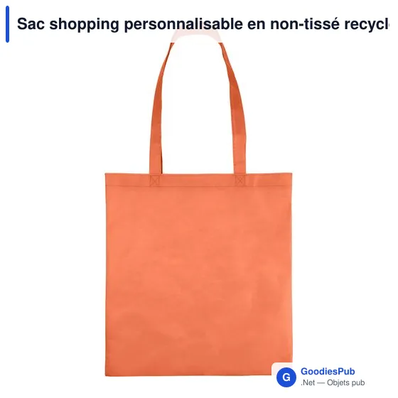 Sac shopping personnalisable en non-tissé recyclé Talisa avec logo - Image 11