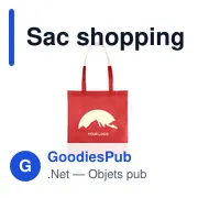 Sac shopping personnalisable en non-tissé recyclé Talisa avec logo - Miniature 3