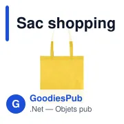 Sac shopping personnalisable en non-tissé recyclé Talisa avec logo - Miniature 6