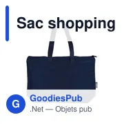 Sac shopping en polycoton recyclé 330 g/m2 Malina - Miniature 13
