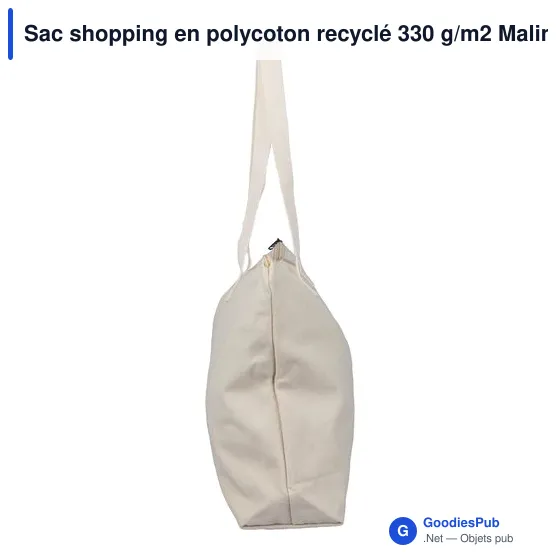 Sac shopping en polycoton recyclé 330 g/m2 Malina - Image 16