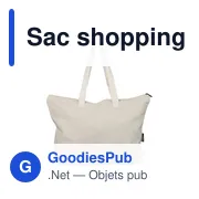 Sac shopping en polycoton recyclé 330 g/m2 Malina - Miniature 17