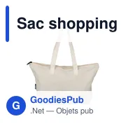 Sac shopping en polycoton recyclé 330 g/m2 Malina - Miniature 19