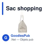 Sac shopping en polycoton recyclé 330 g/m2 Malina - Miniature 4
