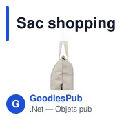 Sac shopping en polycoton recyclé 330 g/m2 Malina - Miniature 6