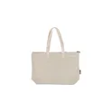 Variante beige - Sac shopping en polycoton recyclé 330 g/m2 Malina