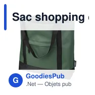 Sac shopping en polyester rPET 600D Lumi - Miniature 2