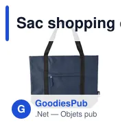 Sac shopping en polyester rPET 600D Lumi - Miniature 12