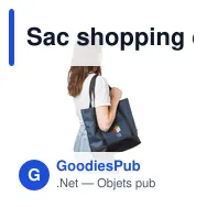 Sac shopping en polyester rPET 600D Lumi - Miniature 4