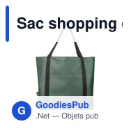 Sac shopping en polyester rPET 600D Lumi - Miniature 5