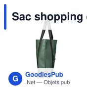 Sac shopping en polyester rPET 600D Lumi - Miniature 6