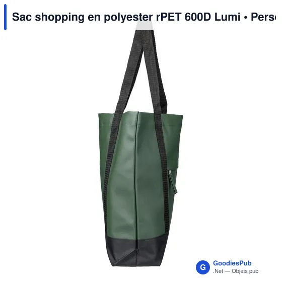 Sac shopping en polyester rPET 600D Lumi - Image 6