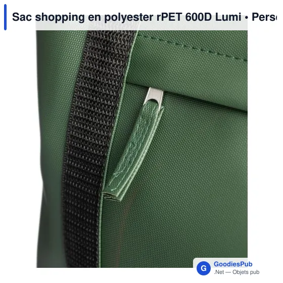 Sac shopping en polyester rPET 600D Lumi - Image 8